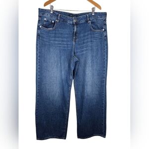 Aeropostale Aero Baggy Wide Leg 100% Cotton Women's Jeans Medium Wash Size 16